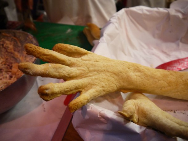 bread in the shape of a hand from Tongue and Cheek hand bread from tongue & cheek