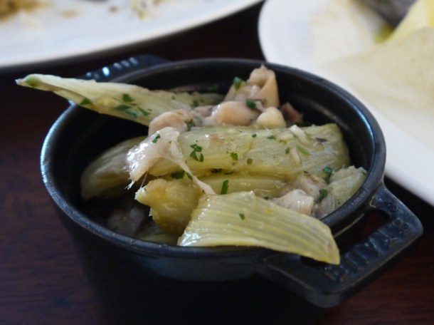 braised fennel and trotter meat at Hawksmoor Piccadilly braised fennel and trotters at hawksmoor air street