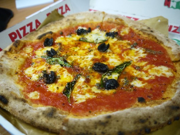 Napoli Pizza Pilgrims anchovies, oregano and garlic pizza pilgrims