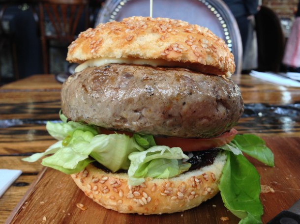 The OC Burger at Burger Breakout the o.c. burger at burger breakout at the old crown