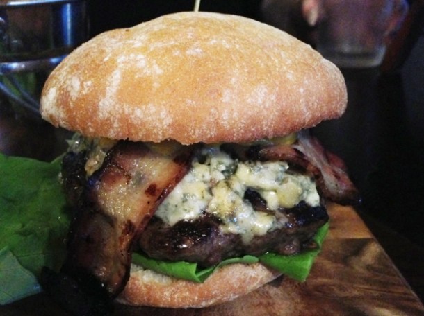 Whiskey Beast burger at Burger Breakout whiskey beast burger at burger breakout at the old crown