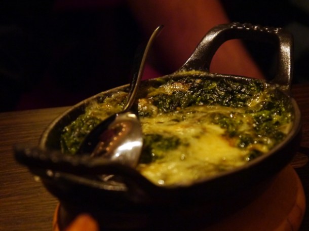 creamed spinach at MASH creamed spinach at Mash