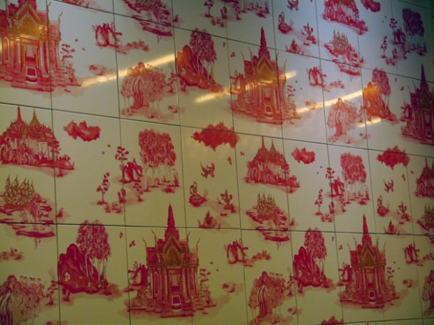 wall tiles at Naamyaa Cafe wall tiles at naamyaa cafe