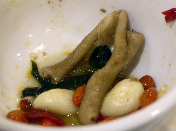 cooked intestines at tian xiang huwei hot pot