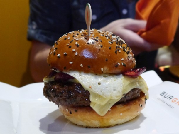 farm burger rare at gordon ramsay burgr