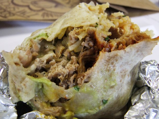 pork burrito at chipotle