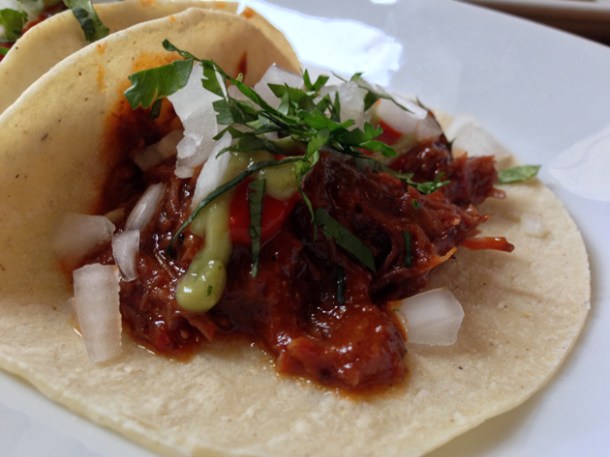 ox cheek tacos at santo