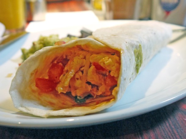 breakfast burrito from the diner