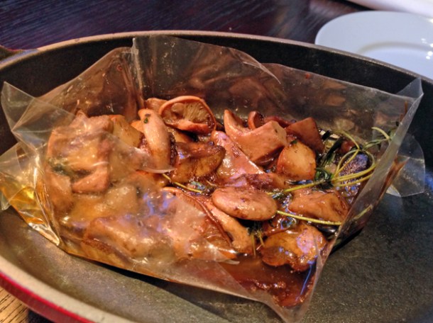 mushrooms in a bag at social eating house