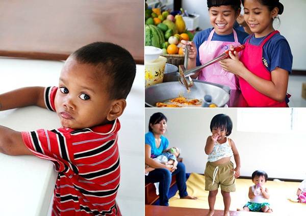 Collage of images of children.