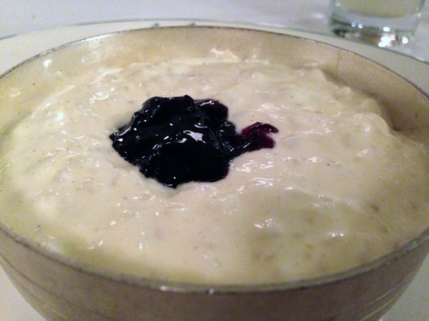 rice pudding at les deux salons