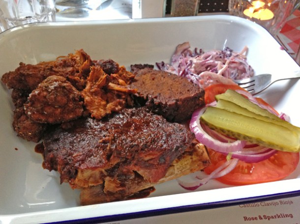 Meatlover platter at Filthy McNasty's
