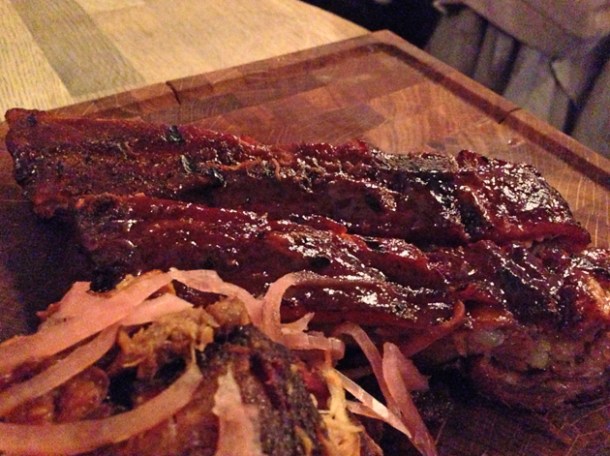 st louis cut pork spare ribs at red dog saloon