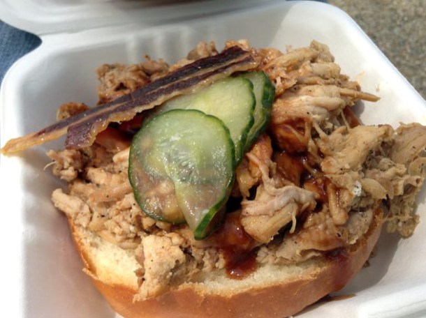 pulled pork bun from bbq lab