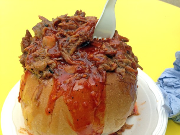 rib meat bun from the rib man