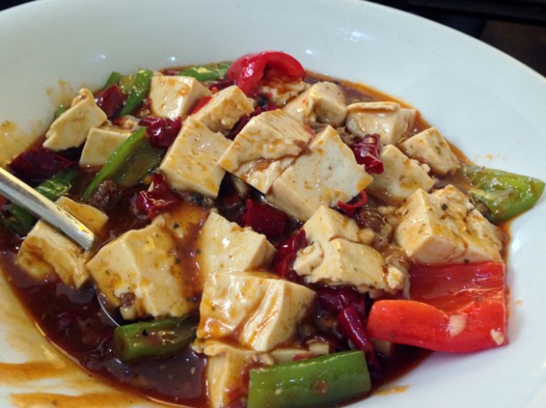 mapo tofu at oriental dragon