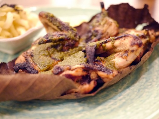spatchcocked baby chicken from flesh and buns