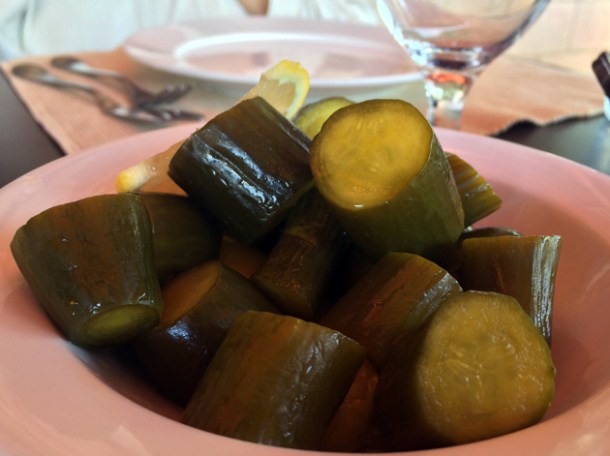 pickled cucumbers at floka
