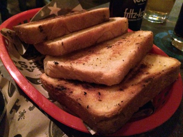 texan toast at texas joe's