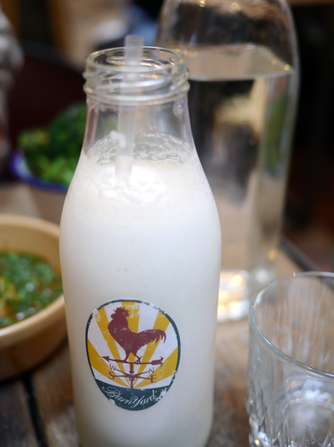 popcorn milkshake at barnyard