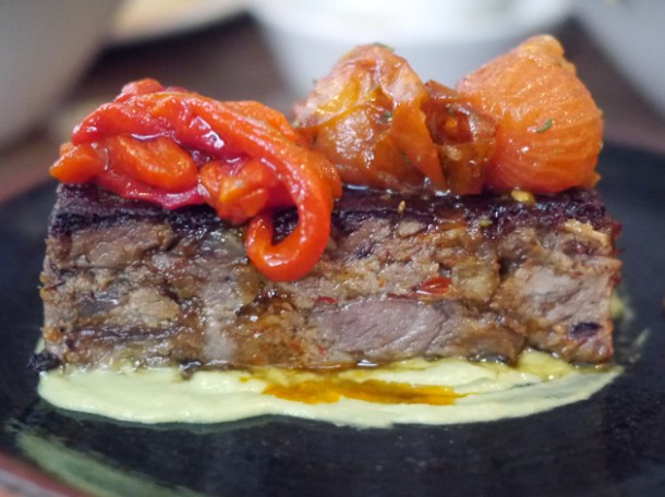 lamb with tomatoes and peppers at iberica marylebone