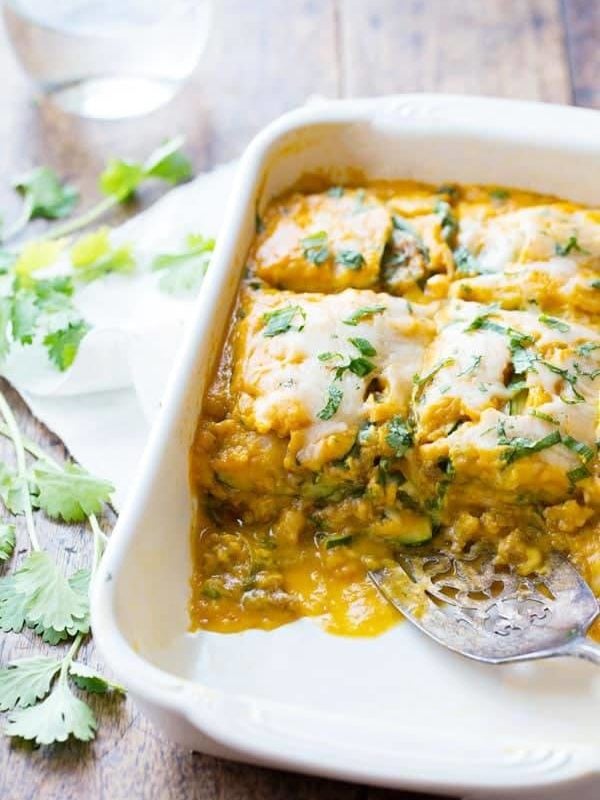 A picture of Sausage and Sweet Potato Zucchini Lasagna