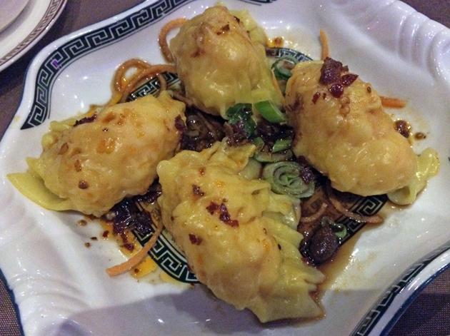 Peking dumpling in soya chilli dressing at phoenix palace