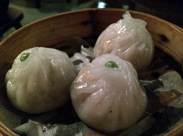 steamed vegetable dumplings at firecracker