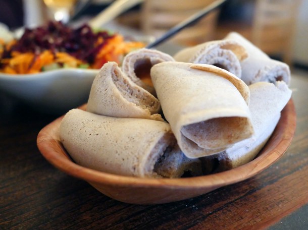 extra small injera at blue nile cafe woolwich