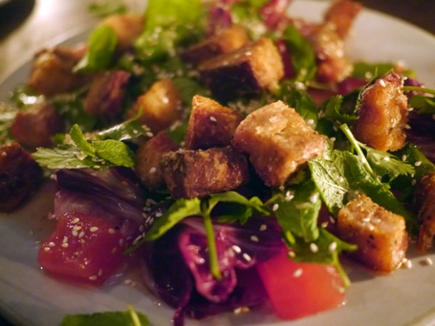 pork belly and watermelon at smoking goat