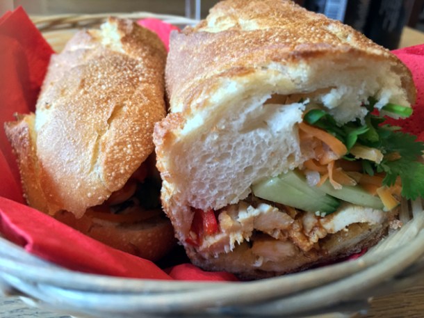 chicken banh mi at cyclo
