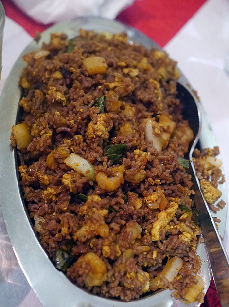 string hoppers at apollo banana leaf