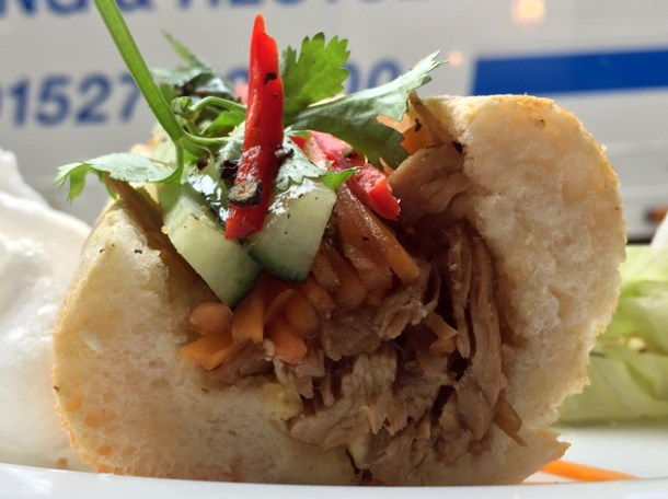 chicken banh mi at caphe pho