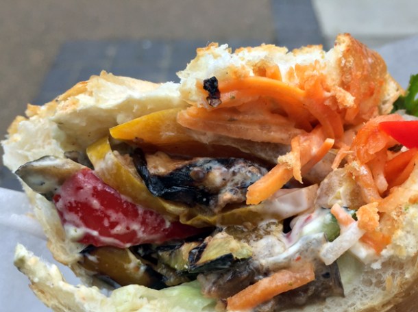 ho to go vegetarian banh mi from house of ho