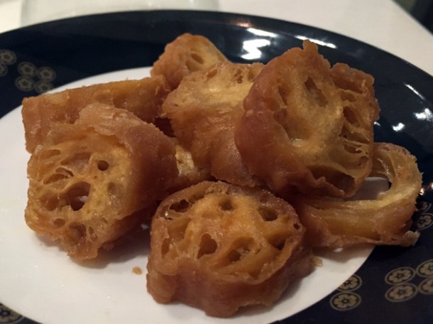 sliced fried dough stick at shuang shuang
