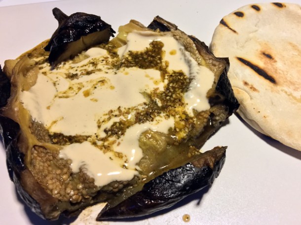 smoked aubergine at nudo negro mexico city