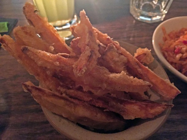 sweet potato chips at mr bao