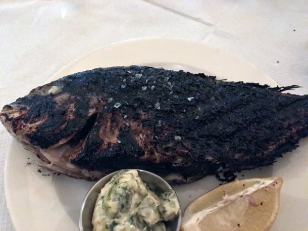whole bream at hill and szrok pub