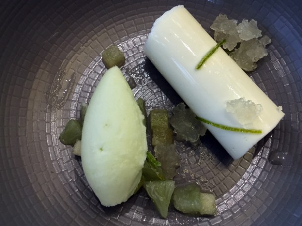 kaffir lime panna cotta at dickie fitz