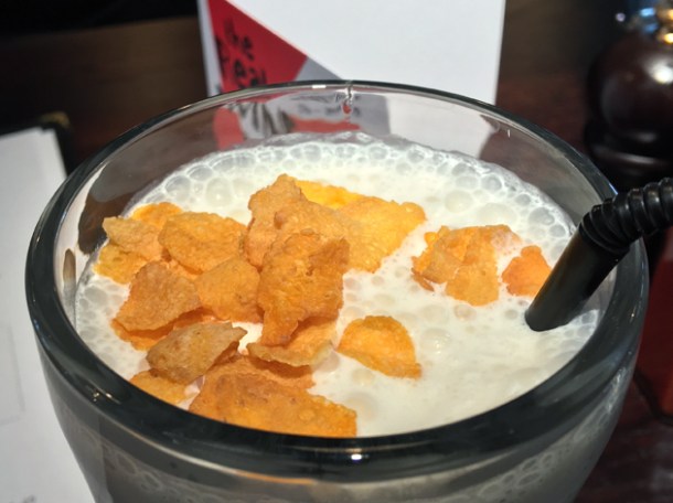 corn flake milk shake at bukowski grill d'arblay street