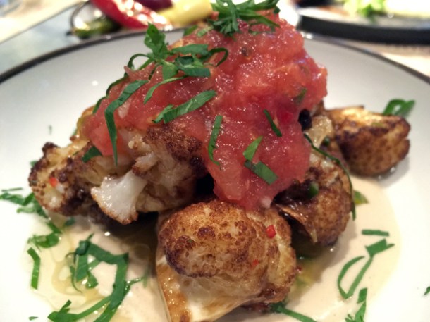 cauliflower and tomatoes at the barbary