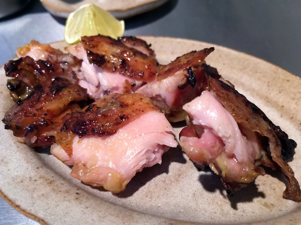 slow grilled chicken and soy at kiln