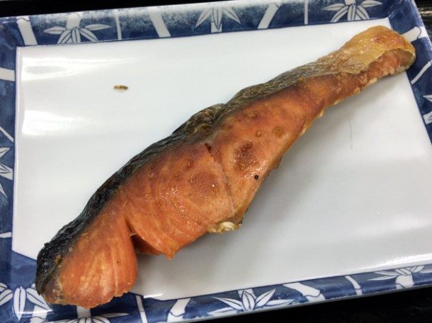 grilled salmon at koguchi shizen-no-ie