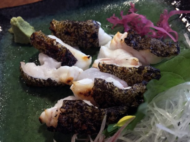 scabbardfish sashimi at kanteki