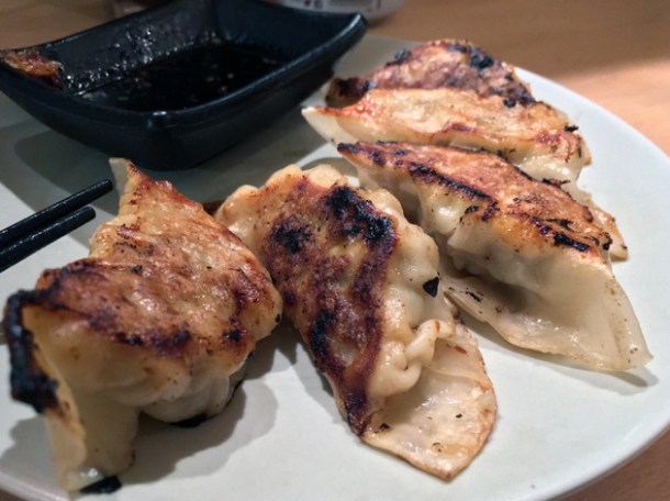 gyoza at okan ramen brixton