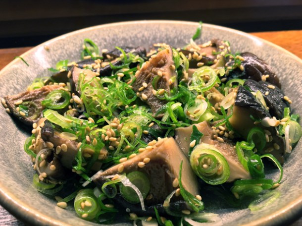 pickled shiitake at bone daddies soho