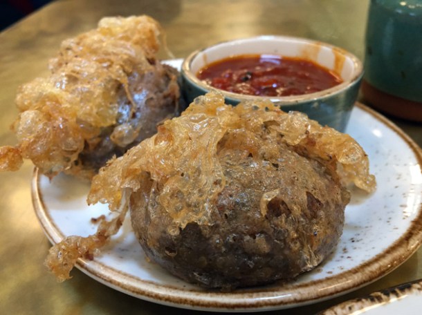 mutton kebabs at darjeeling express