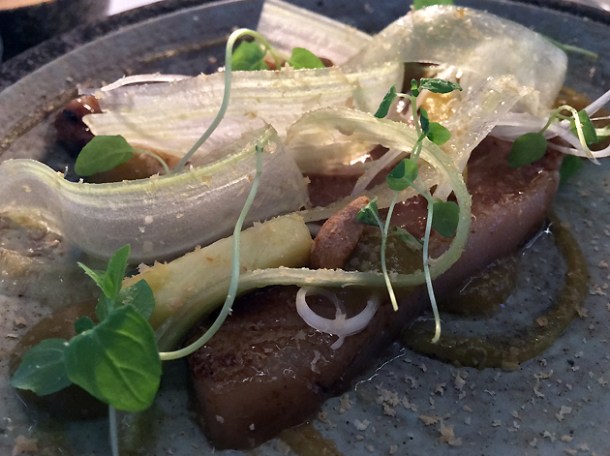 pork and radishes at magpie