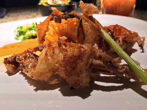 soft shell crab at ella canta