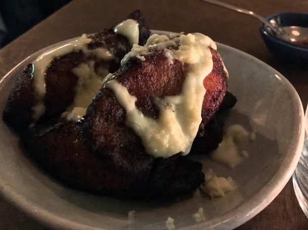 plantain with queso at santo remedio london bridge